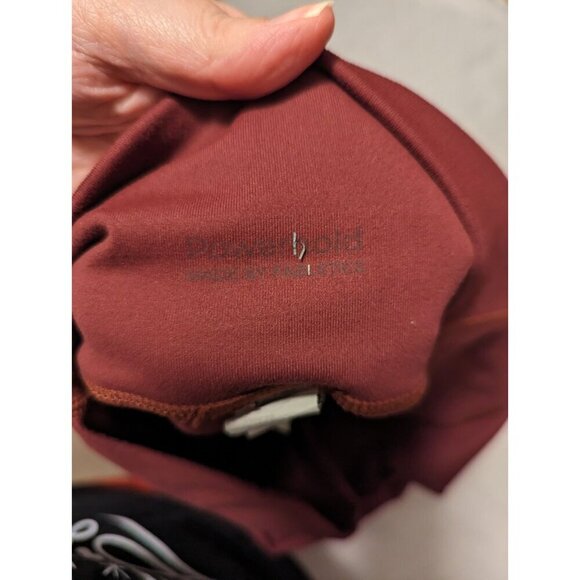 Fabletics Zone High Waisted Legging Large/XL Burgundy Rust Desert Rose Pant - Picture 8 of 16